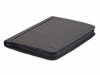 ROOTS Executive Padfolio with Zipper Closure, Black (RQ9PF-25)