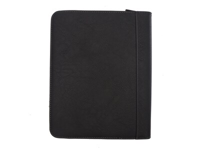 ROOTS Executive Padfolio with Zipper Closure, Black (RQ9PF-25)