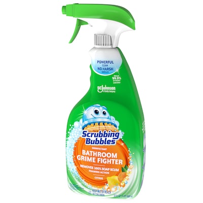 Scrubbing Bubbles Bathroom Grime Fighter Cleaner, Citrus, 32 Oz. (306111)