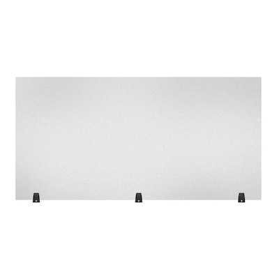 Luxor Reclaim® Freestanding Sneeze Guard Desk Divider, 30"H x 60"L, Frosted, Acrylic (DIVTT-6030F)