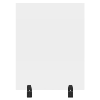 Luxor Reclaim® Clamp-On Sneeze Guard Cubical Wall Extender, 30H x 24L, Clear, Acrylic (DIVWT-2430C)