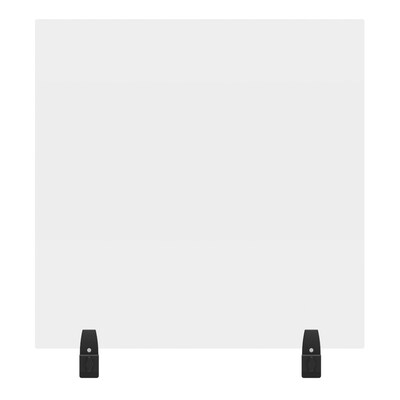 Luxor Reclaim® Clamp-On Sneeze Guard Cubical Wall Extender, 30H x 30L, Clear, Acrylic (DIVWT-3030C)