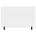 Luxor Reclaim® Clamp-On Sneeze Guard Cubical Wall Extender, 30H x 48L, Clear, Acrylic (DIVWT-4830C)