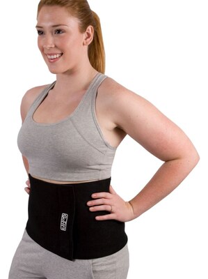 Gofit Black Neoprene Waist Trimmer, Black (GF-NWT)