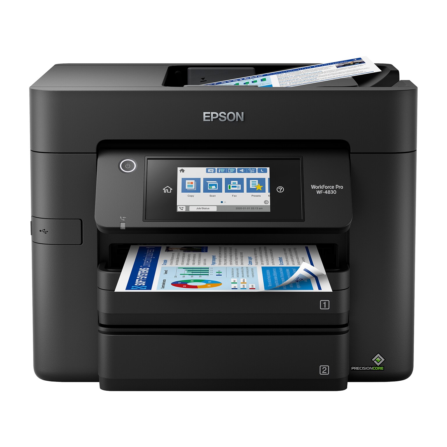 Epson WorkForce Pro WF-4830 Wireless Color All-in-One Inkjet Printer (C11CJ05201)