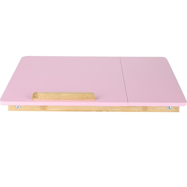 Mind Reader Bali Collection 21.25 x 13.19 Bamboo Lap Desk, Pink (BEDTRAYBM-PNK)