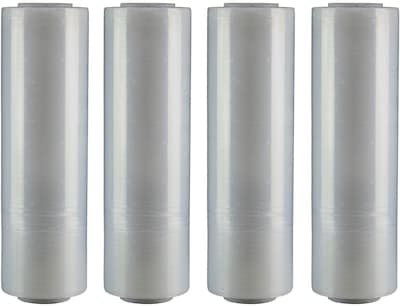 18 x 1500 80 Gauge Cast Stretch Wrap, Clear, 4/Carton (FSTSF188CAST)