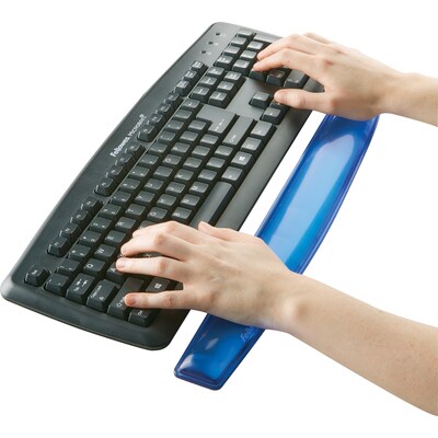 Fellowes Crystals Gel Wrist Rest, Blue (91137)