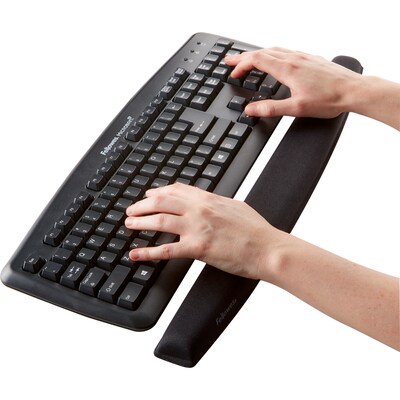 Fellowes Memory Foam Keyboard Wrist Rest, Black (9178201)