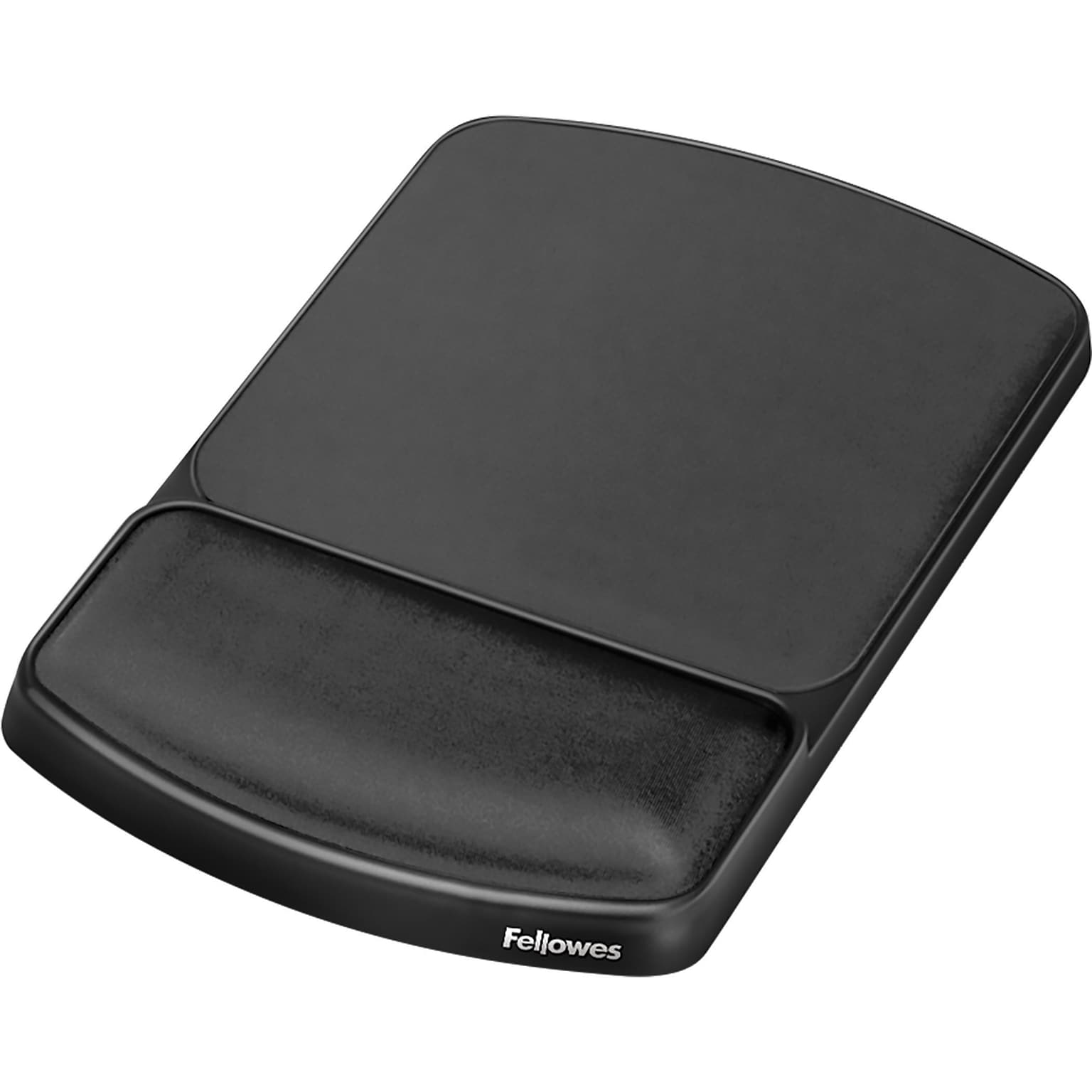 Fellowes Gel Mouse Pad/Wrist Rest Combo, Non-Skid Base, Graphite/Platinum (91741)