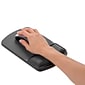 Fellowes Gel Mouse Pad/Wrist Rest Combo, Non-Skid Base, Graphite/Platinum (91741)