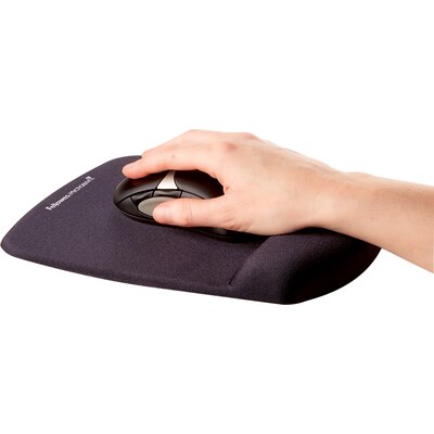 Fellowes Memory Mouse Pad with Wristrest Black/Silver 9175801