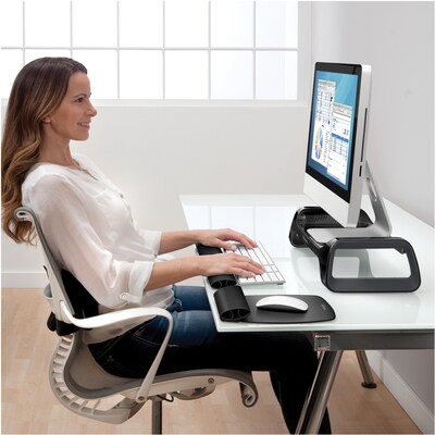 Fellowes I-Spire Series Wrist Rest, Black (9473001)