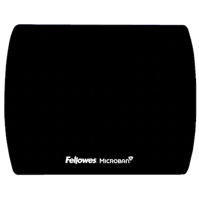 Fellowes Ultra Thin Microban Non-Skid Mouse Pad, Black (5908101)