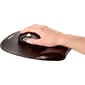 Fellowes Crystal Gel Non-Skid Non Gaming Mouse Pad/Wrist Rest Combo, Black (9112101)