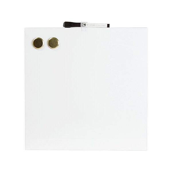 U Brands Frameless Magnetic Steel Planning Board, 14 x 14 (460U00-04)