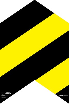 BeSafe Messaging Social Distancing Traffic Pattern Vinyl Wall Decal and Floor Arrow Decals (29007)
