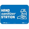 BeSafe Messaging Social Distancing Repositionable Wall Decal 6x9 Hand Sanitizer Station 3/Pack (29