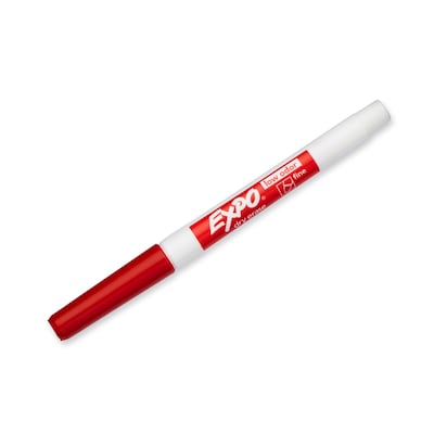 Expo Dry Erase Markers, Fine Tip, Red, 12/Pack (86002)