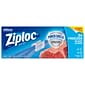 Ziploc Slider Freezer Bags, Quart, 34/Carton (316486)