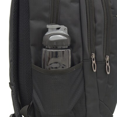 Club Rochelier Backpack with USB port and Charger, Solid, Black (CRBP125-17-DNU)