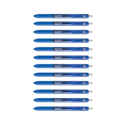 Paper Mate InkJoy Retractable Gel Pen, Fine Point, Blue Ink, Dozen (1951722)