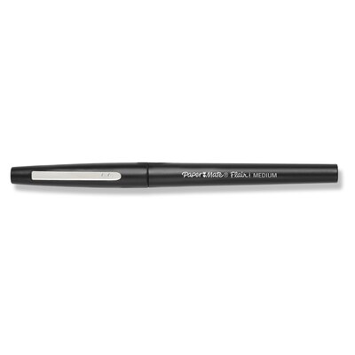 Felt Tip Pens, 15 Black Pens, 0.7Mm Medium Point Felt Pens, Felt Tip M