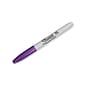 Sharpie Permanent Markers, Fine Tip, Purple, 12/Pack (30008)