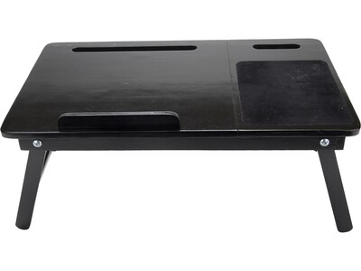 Mind Reader 21.13 x 13.5 Bamboo Lap Desk, Black (BEDTRYHL-BLK)