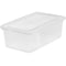 Iris 6 Qt. Snap Lid Storage Box, Clear (200401)