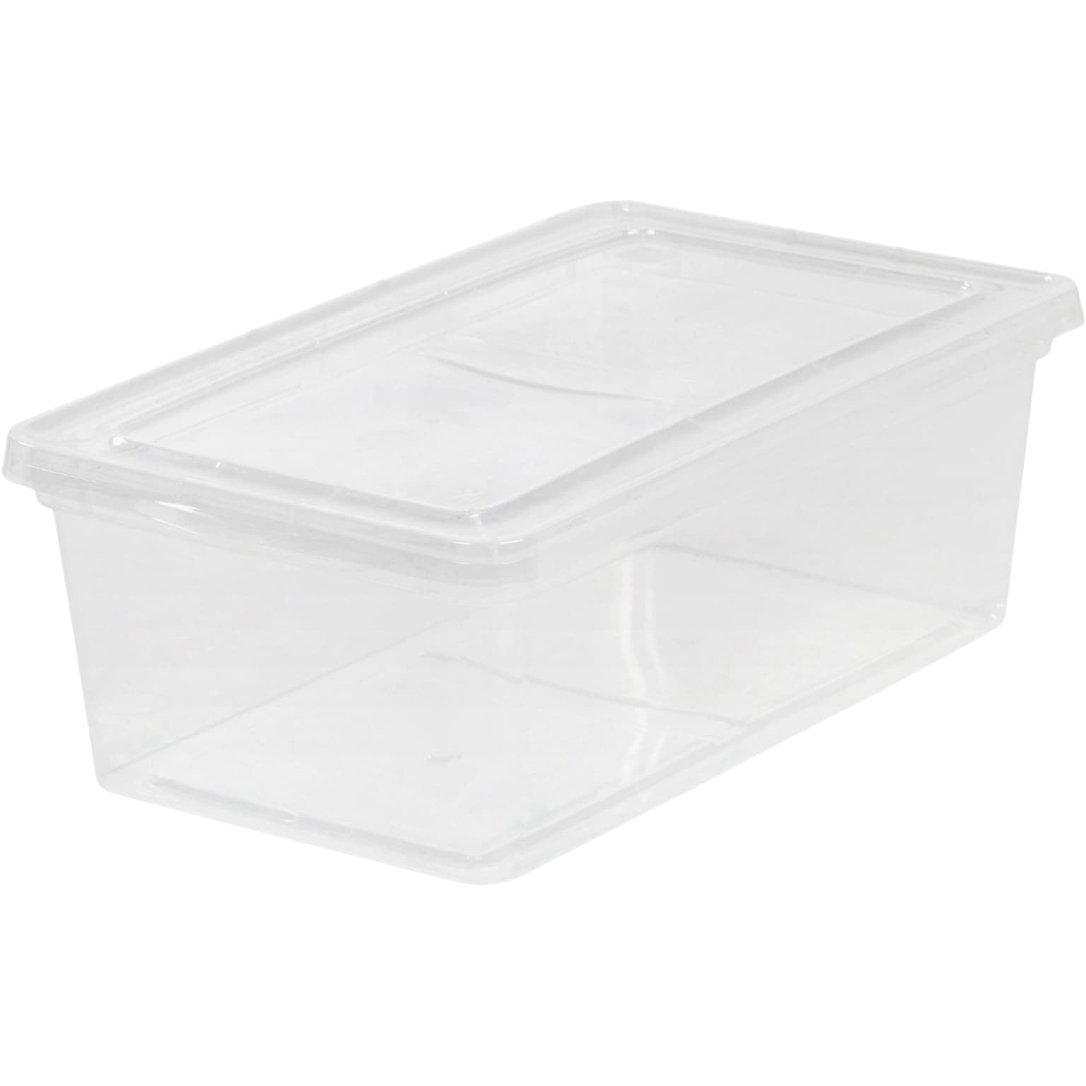 Iris 6 Qt. Snap Lid Storage Box, Clear (200401)