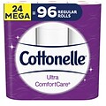 Cottonelle Ultra ComfortCare Mega 2-Ply Standard Toilet Paper, White, 284 Sheets/Roll, 24 Rolls/Case (48793)