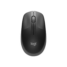 Logitech M190 Wireless Optical USB Mouse, USB, Black/Gray (910-005901)