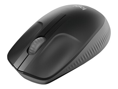 Logitech M190 Wireless Optical USB Mouse, Black/Gray (910-005901)
