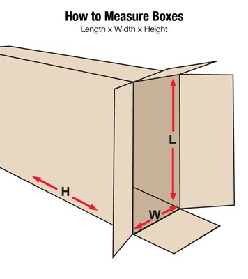 Partners Brand 60" x 20" x 8" Side Loading Boxes, 44 ECT, Kraft, 5/Bundle (HD20860FOL)