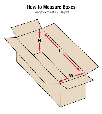 Corrugated Boxes, 18" x 8" x 4", Kraft, 25/Bundle (1884)