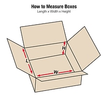 Partners Brand 24 x 24 x 6 Heavy-Duty Double Wall Boxes, 48 ECT, Kraft, 10/Bundle (HD24246DW)