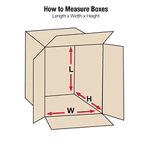 18 x 18 x 18 Corrugated Shipping Box, 1100#/ECT, 5/Bundle (HD181818TW)