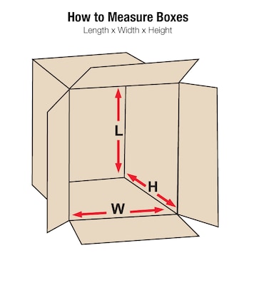 Corrugated Boxes, 13" x 10" x 15", Kraft, 25/Bundle (131015)