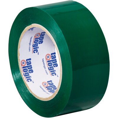 Tape Logic Colored Carton Sealing Heavy Duty Packing Tape, 2" x 110 yds., Green, 18/Carton (T90222G18PK)