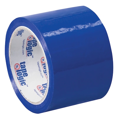 Tape Logic Colored Carton Sealing Heavy Duty Packing Tape, 3 x 55 yds., Blue, 6/Carton (T90522B6PK)