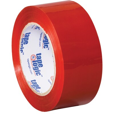 Tape Logic Colored Carton Sealing Heavy Duty Packing Tape, 2 x 110 yds., Red, 18/Carton (T90222R18P