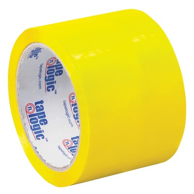 Tape Logic Colored Carton Sealing Heavy Duty Packing Tape, 3" x 55 yds., Yellow, 6/Carton (T90522Y6PK)