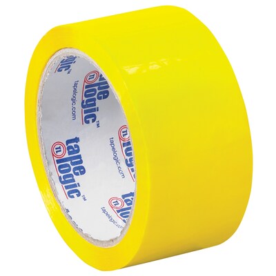 Tape Logic Colored Carton Sealing Heavy Duty Packing Tape, 2 x 55 yds., Yellow, 18/Carton (T90122Y1