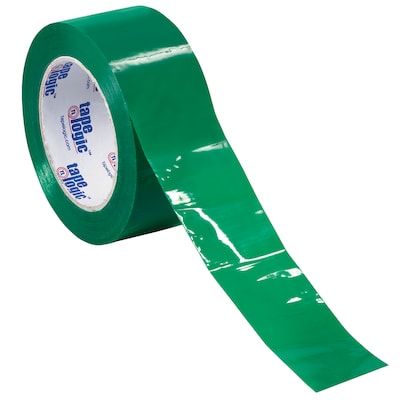 Tape Logic Colored Carton Sealing Heavy Duty Packing Tape, 2" x 110 yds., Green, 18/Carton (T90222G18PK)
