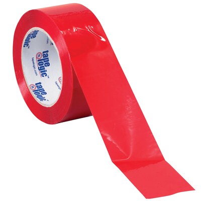 Tape Logic Colored Carton Sealing Heavy Duty Packing Tape, 3" x 55 yds., Red, 6/Carton (T90522R6PK)