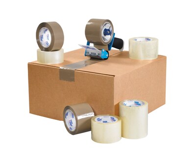 Tape Logic #350 Industrial Heavy Duty Packing Tape, 2" x 55 yds., Clear, 6/Carton (T9013506PK)