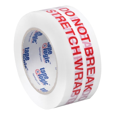 Tape Logic™ 2 x 110 yds. Pre Printed Do Not Break Stretch Wrap Carton Sealing Tape, 6/Pack