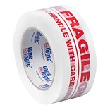 Tape Logic™ 2 x 110 yds. Pre Printed Fragile Handle With Care Carton Sealing Tape, 18/Pack