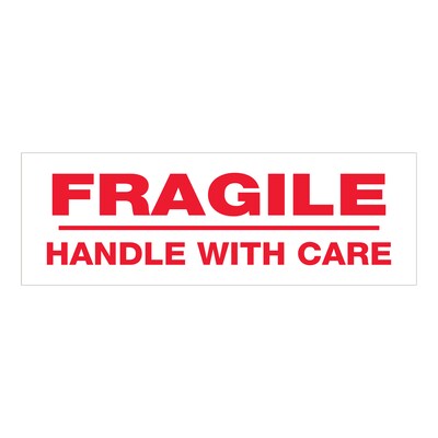 Tape Logic™ 2" x 55 yds. Pre Printed "Fragile Handle With Care" Carton Sealing Tape, 18/Pack